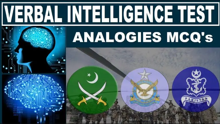 Verbal Intelligence Test (Analogy Test)