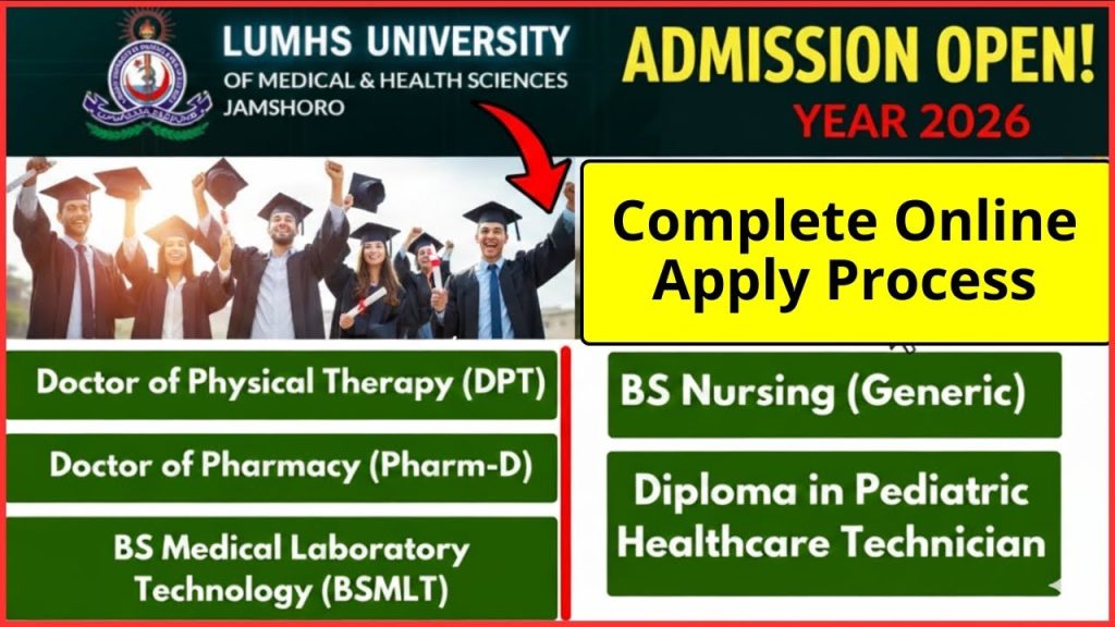 LUMHS Jamshoro Postgraduate Admissions 2026