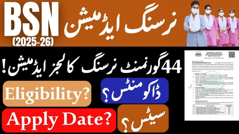 Razi College Of Nursing Peshawar BS Nursing Admissions 2025-26