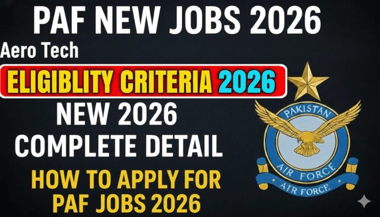 Join PAF Airman As Aero Tech 2026