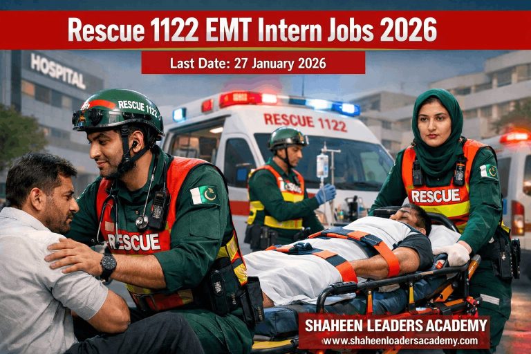 Rescue 1122 EMT Intern Jobs 2026 – Apply Now