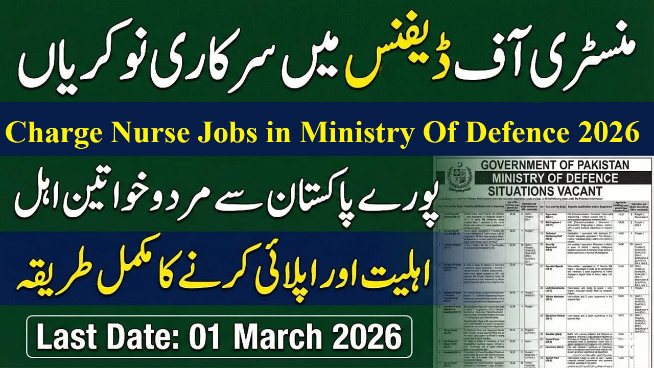Charge Nurse Jobs in Ministry Of Defence 2026