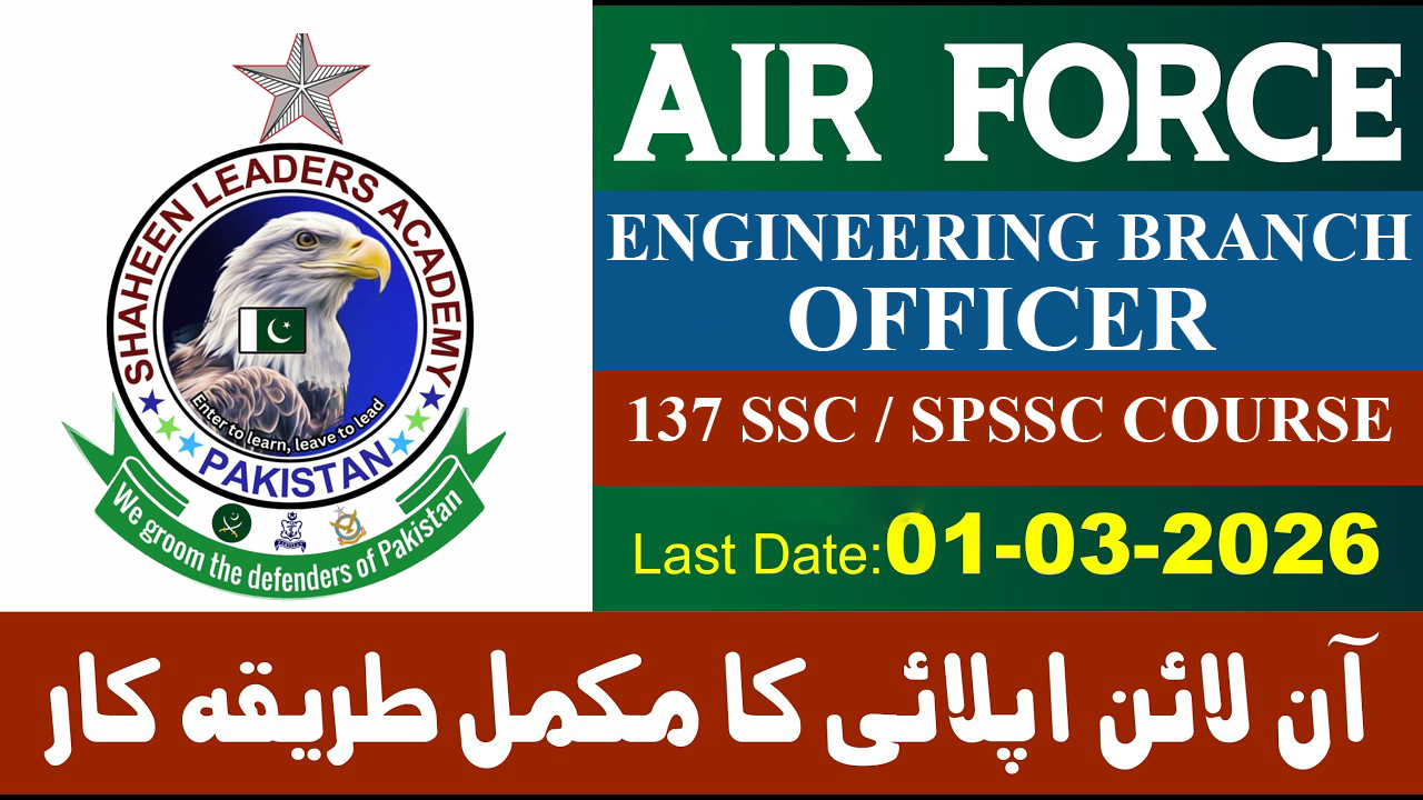 Join paf as Engineering Branch officer