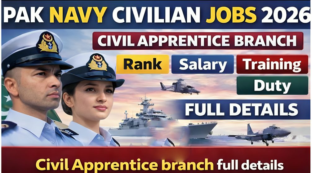 Join Pakistan Navy Civilian as Civil Apprentice 2026