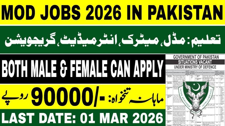 Lower Division Clerk Jobs In Ministry Of Defence (MOD) 2026