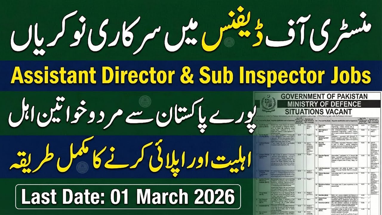 Ministry Of Defence Jobs 2026 480+ Vacancies Available