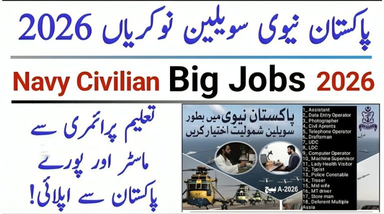 Pak Navy Civilian Jobs as Jr. Scientific Assistant 2026