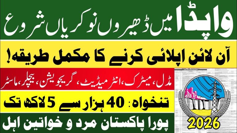 Wapda Jobs Vacancies 2026