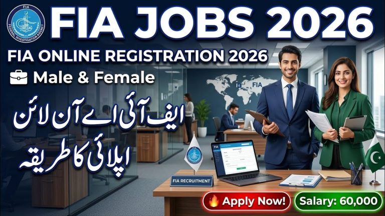 Federal Investigation Agency FIA Jobs 2026